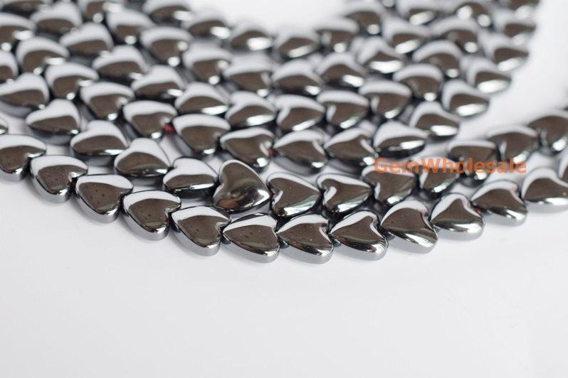 Hematite - Heart- beads supplier