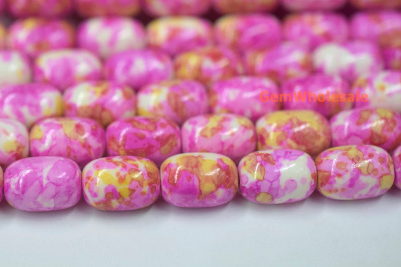 Rain flower stone - Barrel- beads supplier