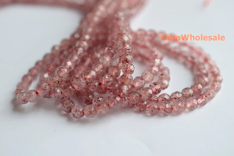 Strawberry,Lepidocrocite - Round faceted- beads supplier