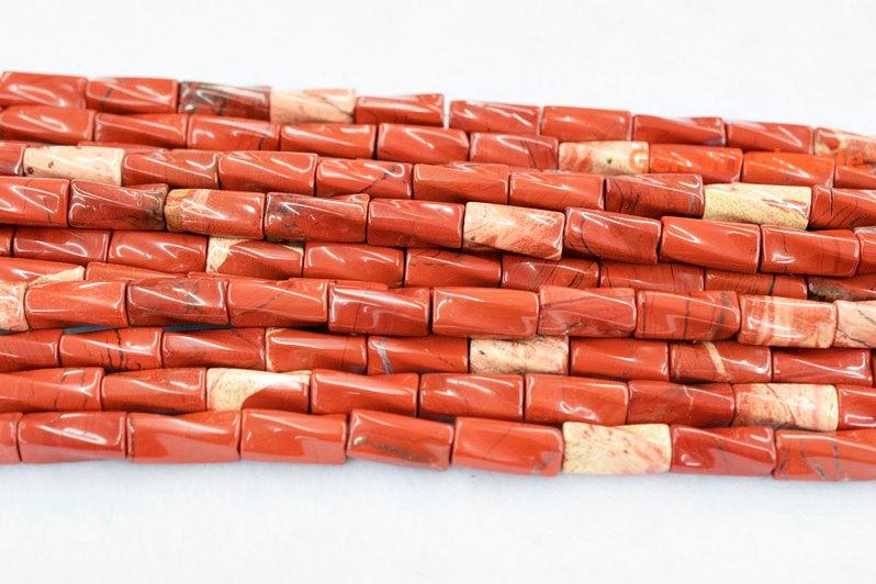 Red jasper - Tube- beads supplier