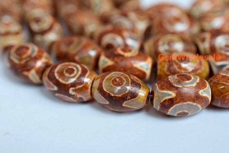 DZI Agate - Barrel- beads supplier