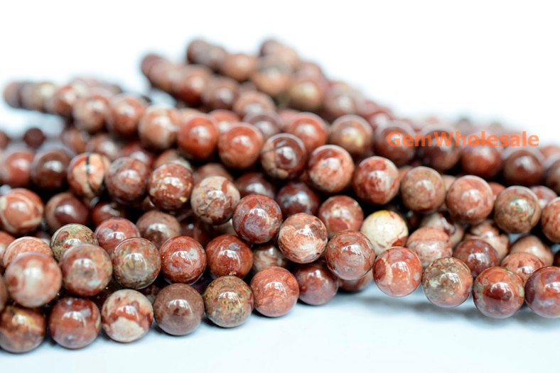 Mushroom Jasper - Round- beads supplier