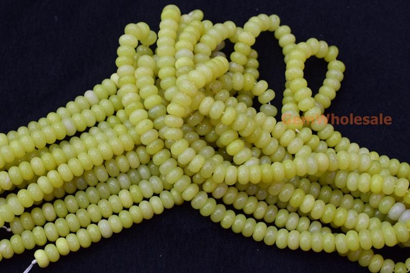 Olive jade - Rondelle- beads supplier